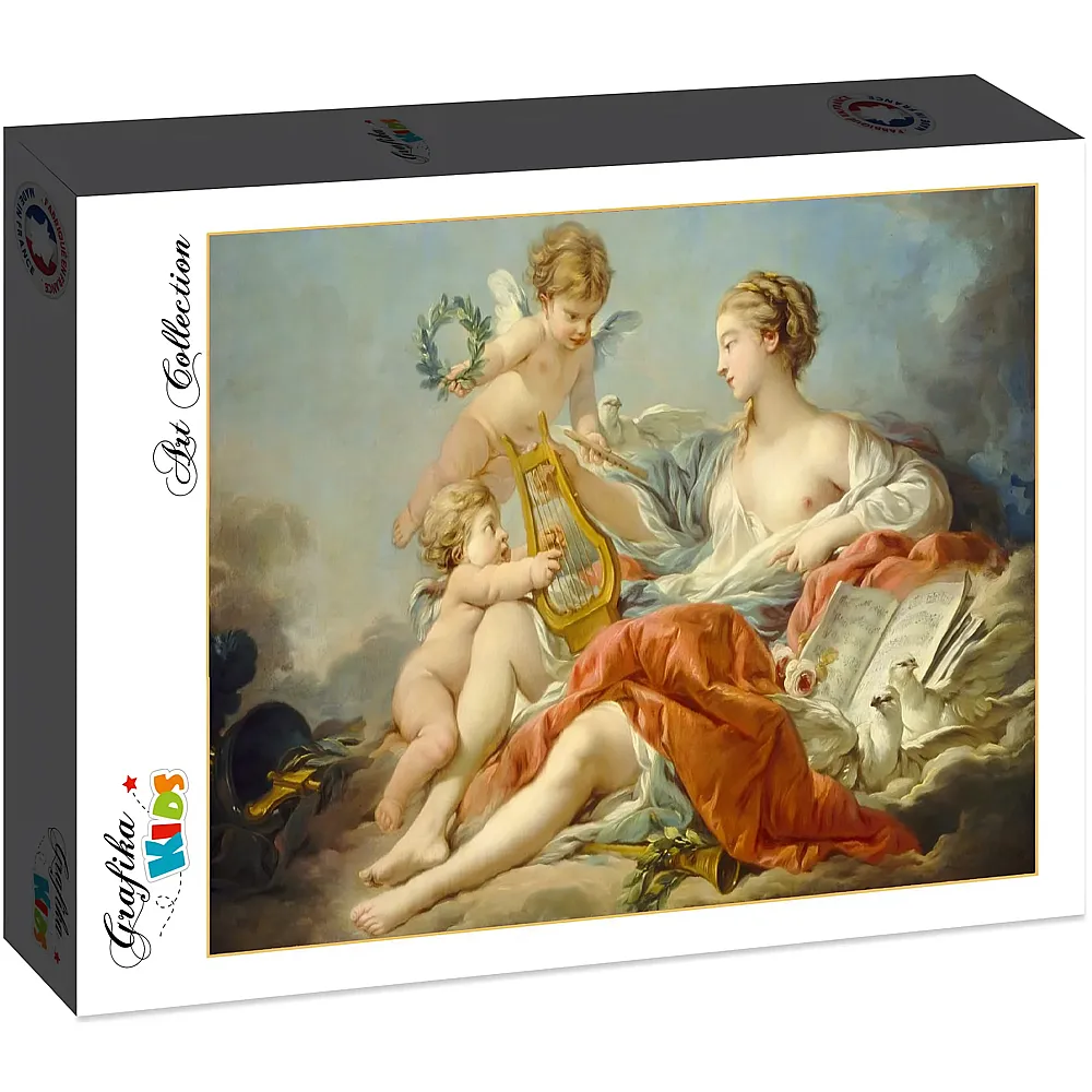 Grafika Puzzle Art Collection Franois Boucher Grafika Kids Allegory of Music, 1764 - 12 Teile