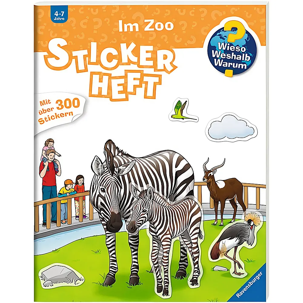 Ravensburger Wieso Weshalb Warum Stickerheft Im Zoo