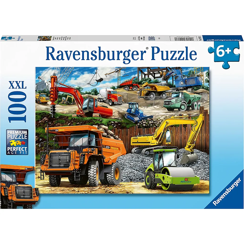 Ravensburger Puzzle Baufahrzeuge 100Teile
