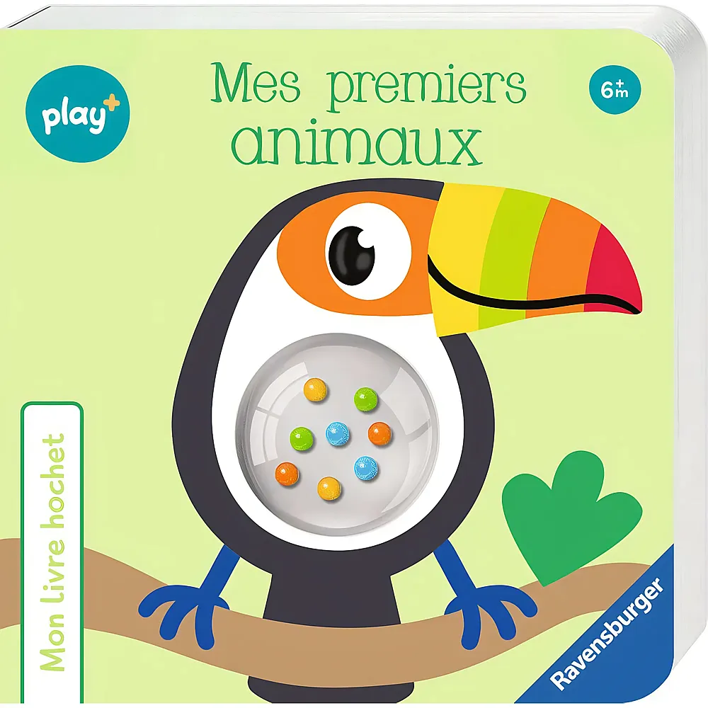 Ravensburger play+ Mon livre hochet Mes premiers animaux - Franais