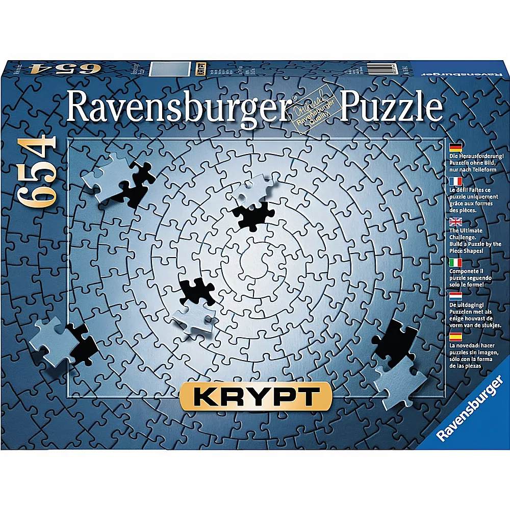 Ravensburger Puzzle Krypt Silber 654Teile