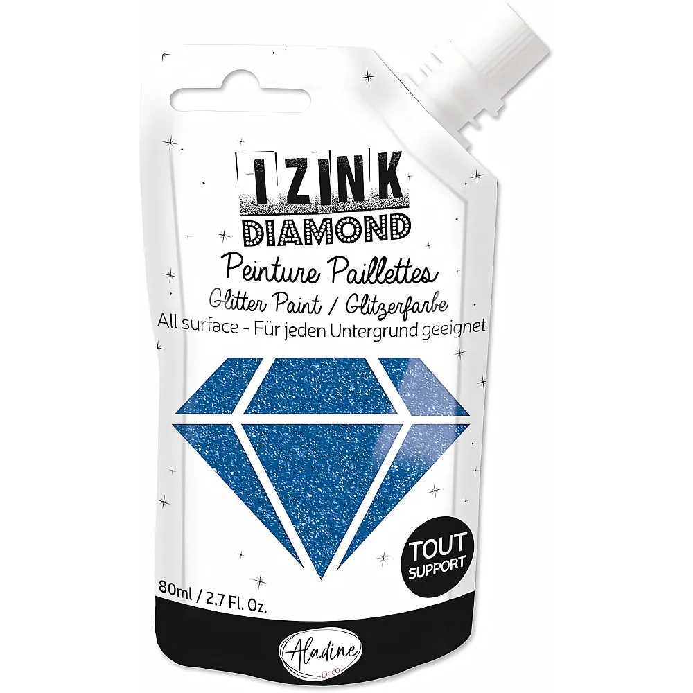 Aladine Izink Izink Diamond Blau - 80 ml | Farbe & Kreide