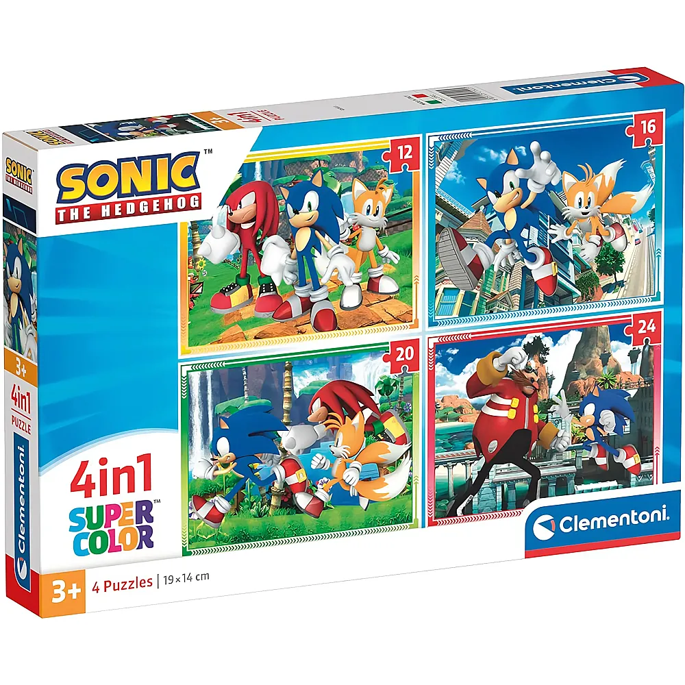 Clementoni Puzzle 4in1 Sonic