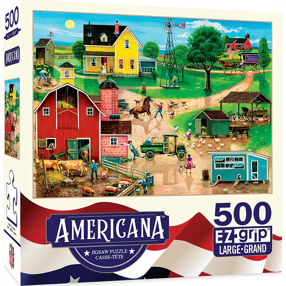 Master Pieces Puzzle Americana After the Chores 500Teile