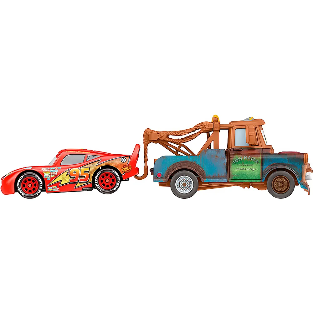 Mattel Disney Cars Mater & Lightning McQueen 1:55