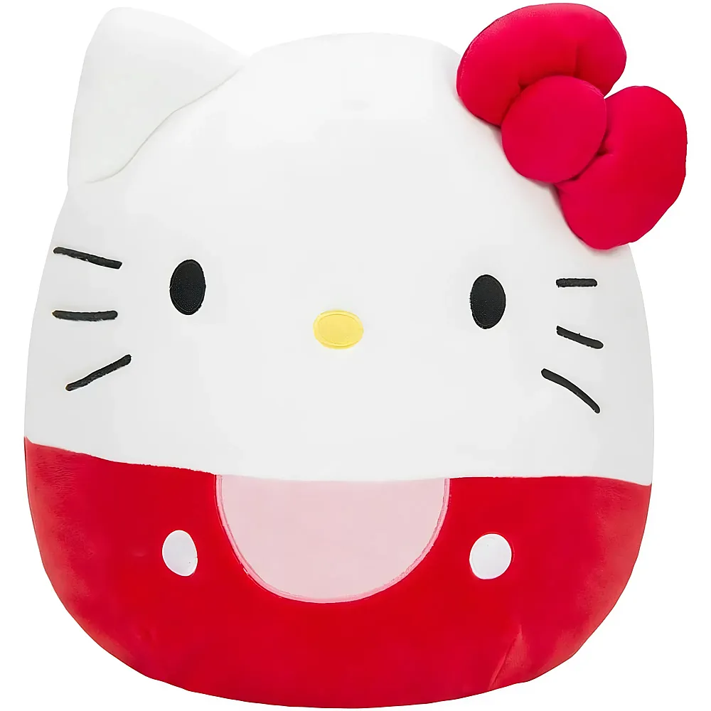 Squishmallows Pl�sch Rote Kitty - 30 cm Hello Kitty | Lizenzfiguren Pl�sch