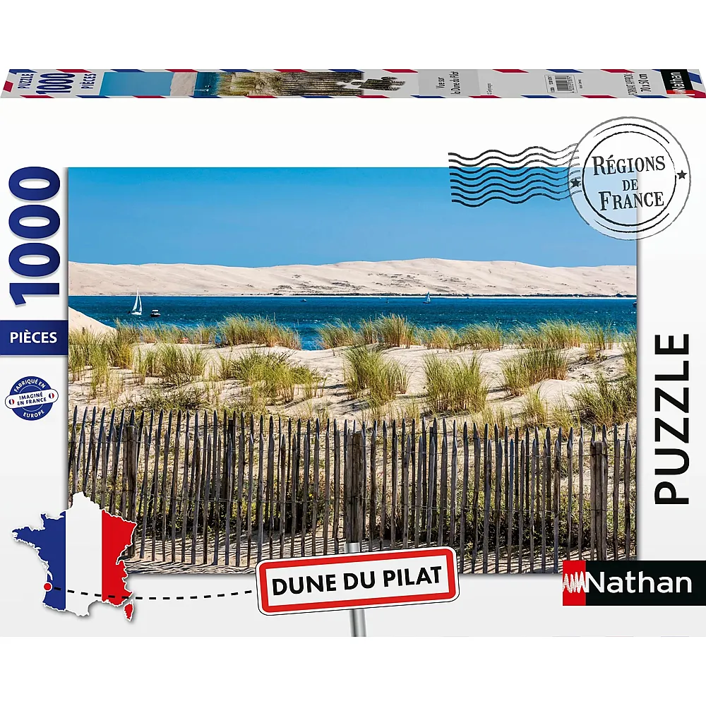 Nathan Puzzle R�gion de France Blick auf die Dune du Pilat - 1000 Teile