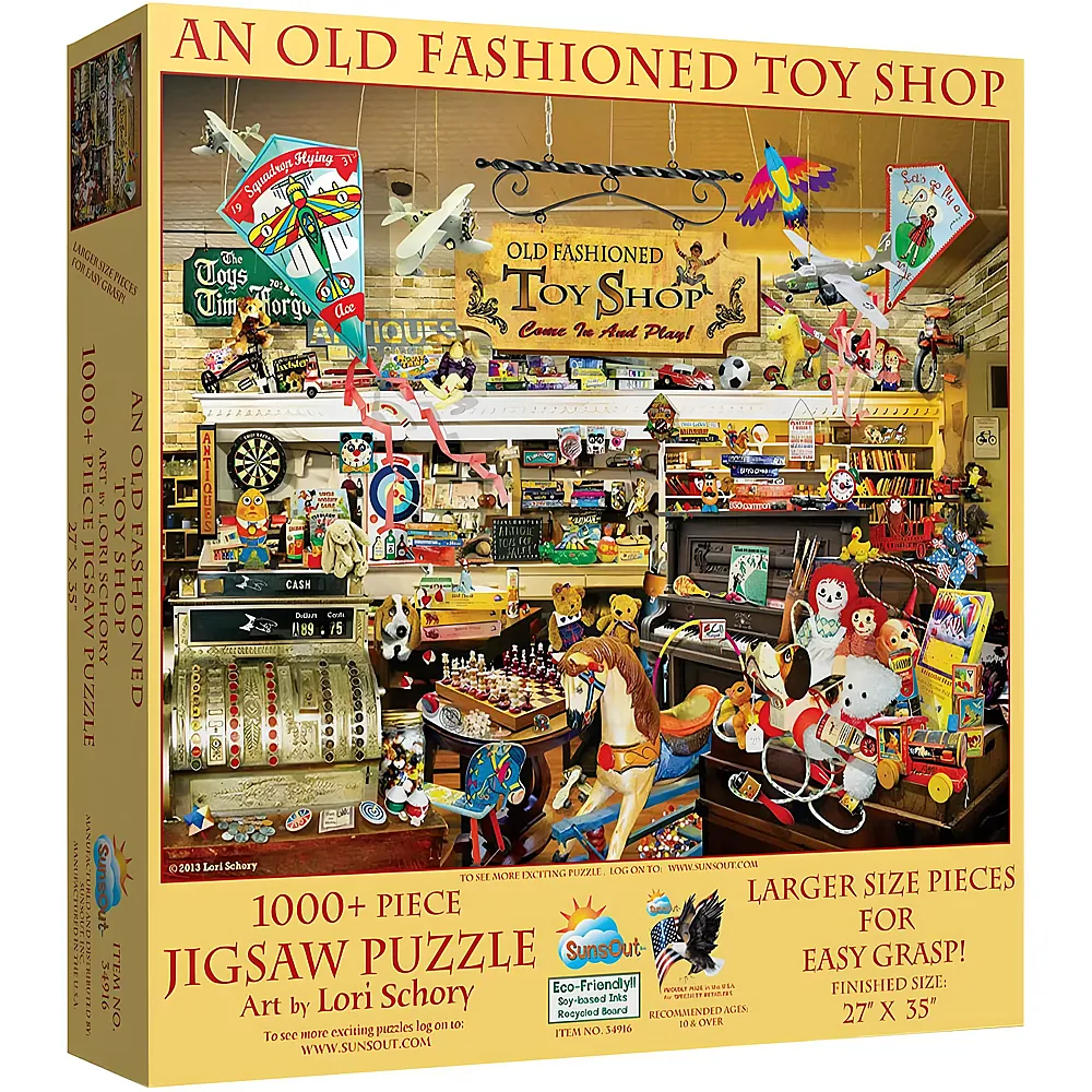 SunsOut Puzzle Lori Schory An Old Fashioned Toy Shop 1000Teile