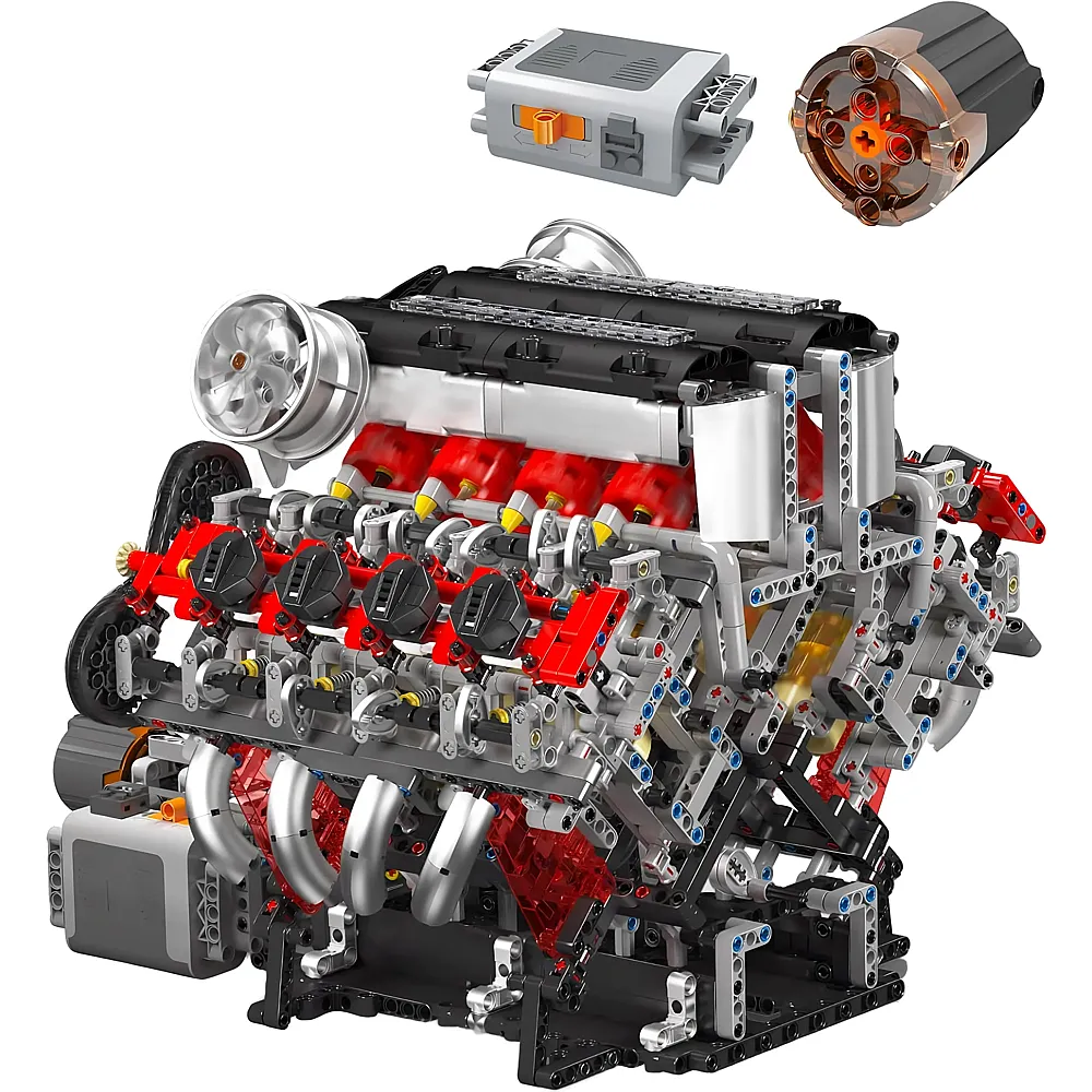 Mould King Creative Idea F488 Supersportwagen V8 Motor 10130