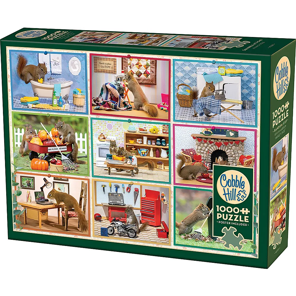 Cobble Hill Puzzle Eichh�rnchen zu Hause - 1000 Teile