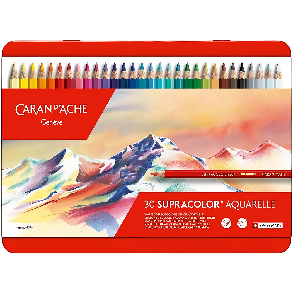 Caran d'Ache Supracolor Aquarelle - 30 Teile