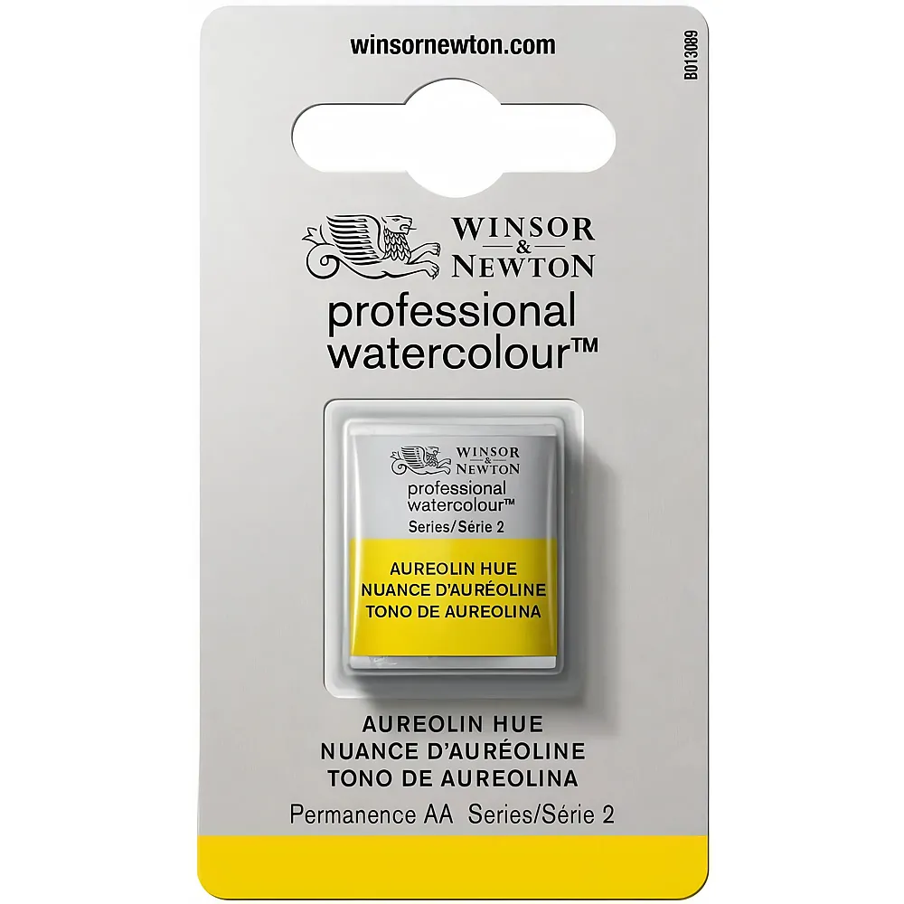 Winsor & Newton Professional Water Colour Aquarellfarbe Aureolin Farbton - 1/2 Napf
