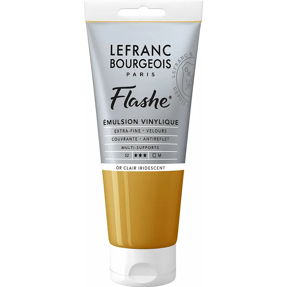 Lefranc Bourgeois Lfb Flashe Acryl 80ml Tube Irisierendes Helles Gold - Suche