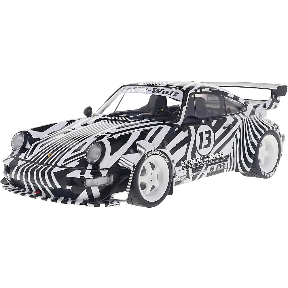 meinspielzeug - Solido 1:18 Porsche RWB Bodykit The Zebra 2022 | Die-Cast 1:18