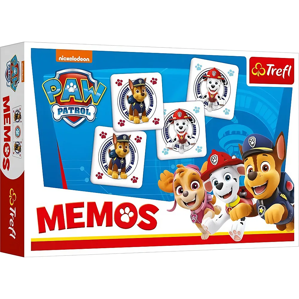 Trefl Paw Patrol Memos Kinderspiel - Suche