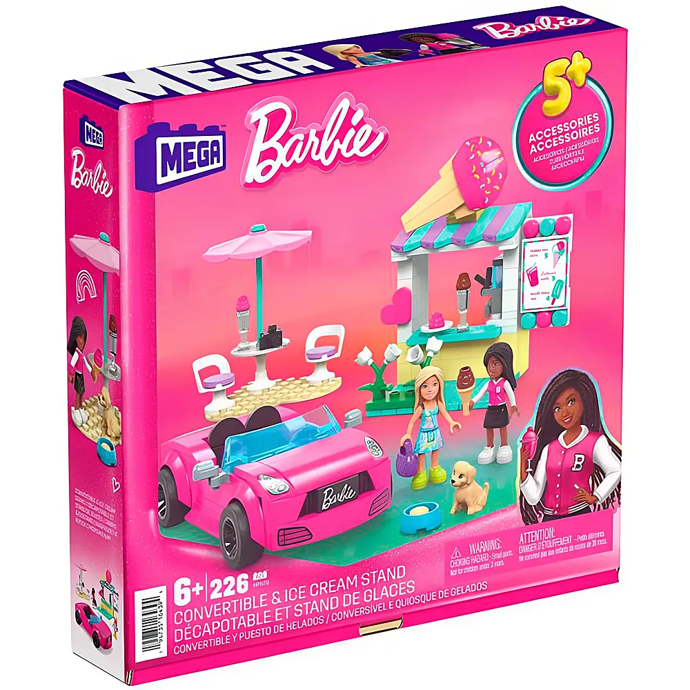Mega Construx Barbie Cabrio & Eisstand 225Teile