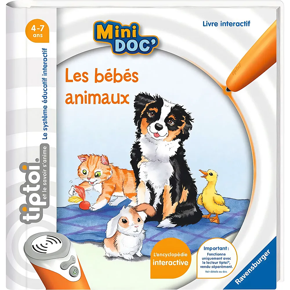 Ravensburger tiptoi Mini Doc Les b�b�s animaux FR