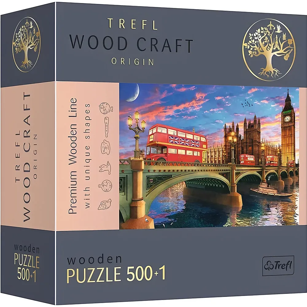 Trefl Holz Puzzle Westminster London 500+1T