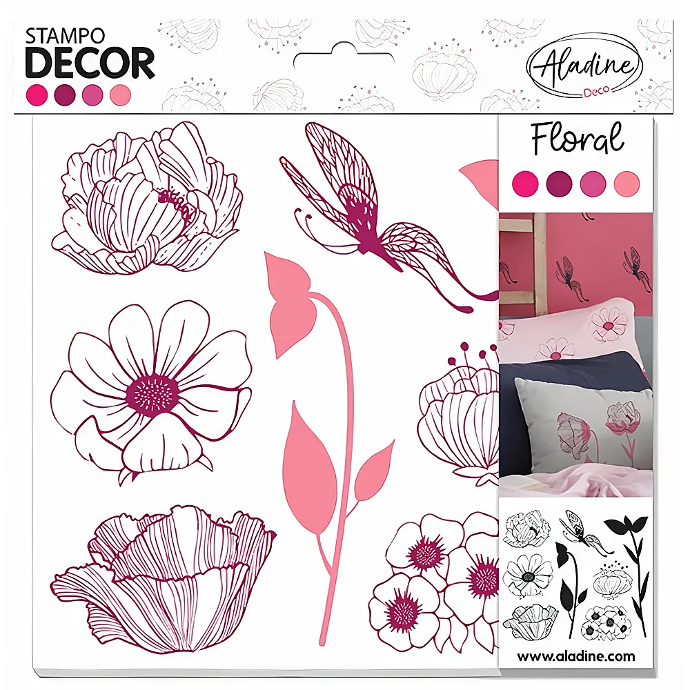 Aladine Decor Stempel Bl�mig | Stempelsets