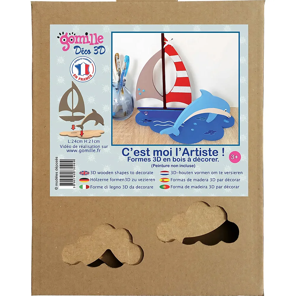 Gomille Delfin / Schiff - Deko 3D - Suche
