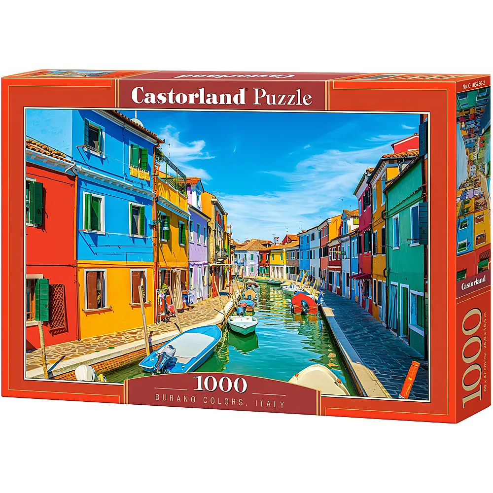 Castorland Puzzle Die Farben von Burano, Italien - 1000 Teile