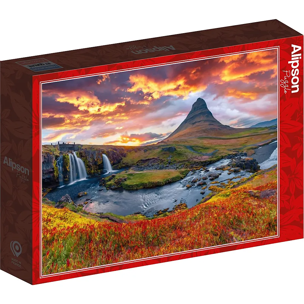 Alipson Puzzle Kirkjufellsfoss Wasserfall - Island - 500 Teile