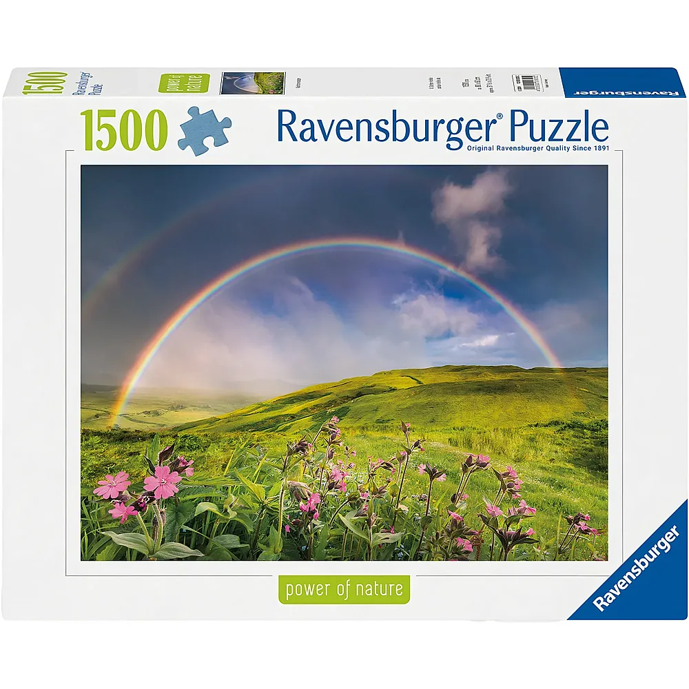 Ravensburger Puzzle Power of Nature Spektakul�rer Regenbogen 1500Teile