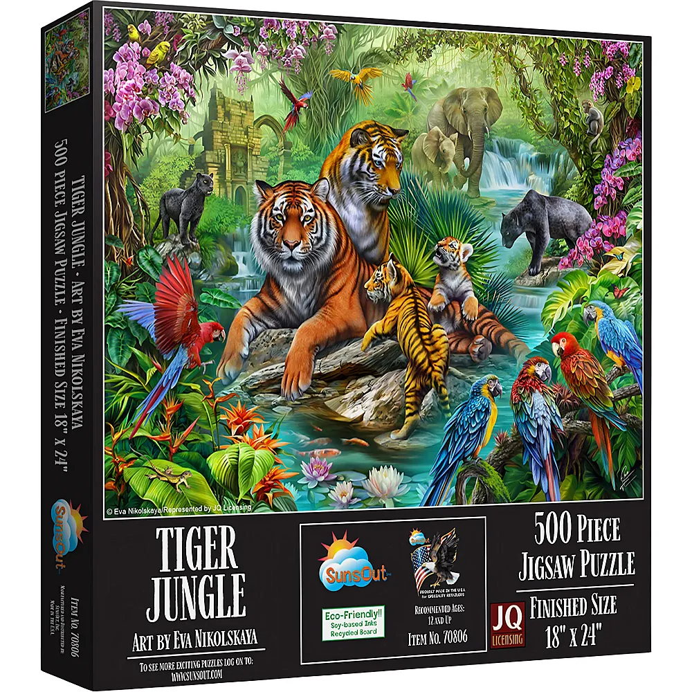 SunsOut Puzzle Tigerdschungel 500Teile