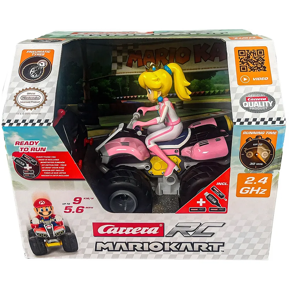meinspielzeug - Carrera RC RC MarioKart 8 Peach Super Mario | RC Spielzeug