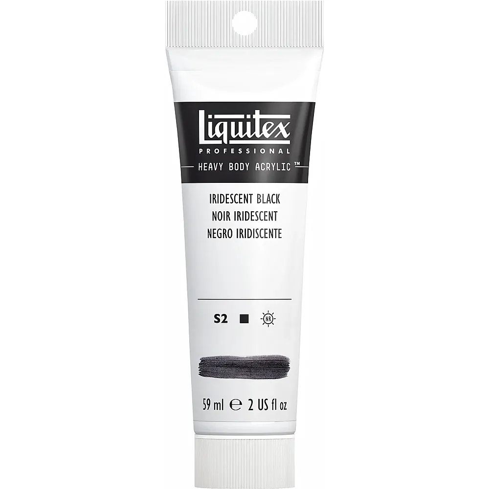 Liquitex Lqx Prof. Heavy Body Acrylfarbe 59ml Tube Irisierend Schwarz