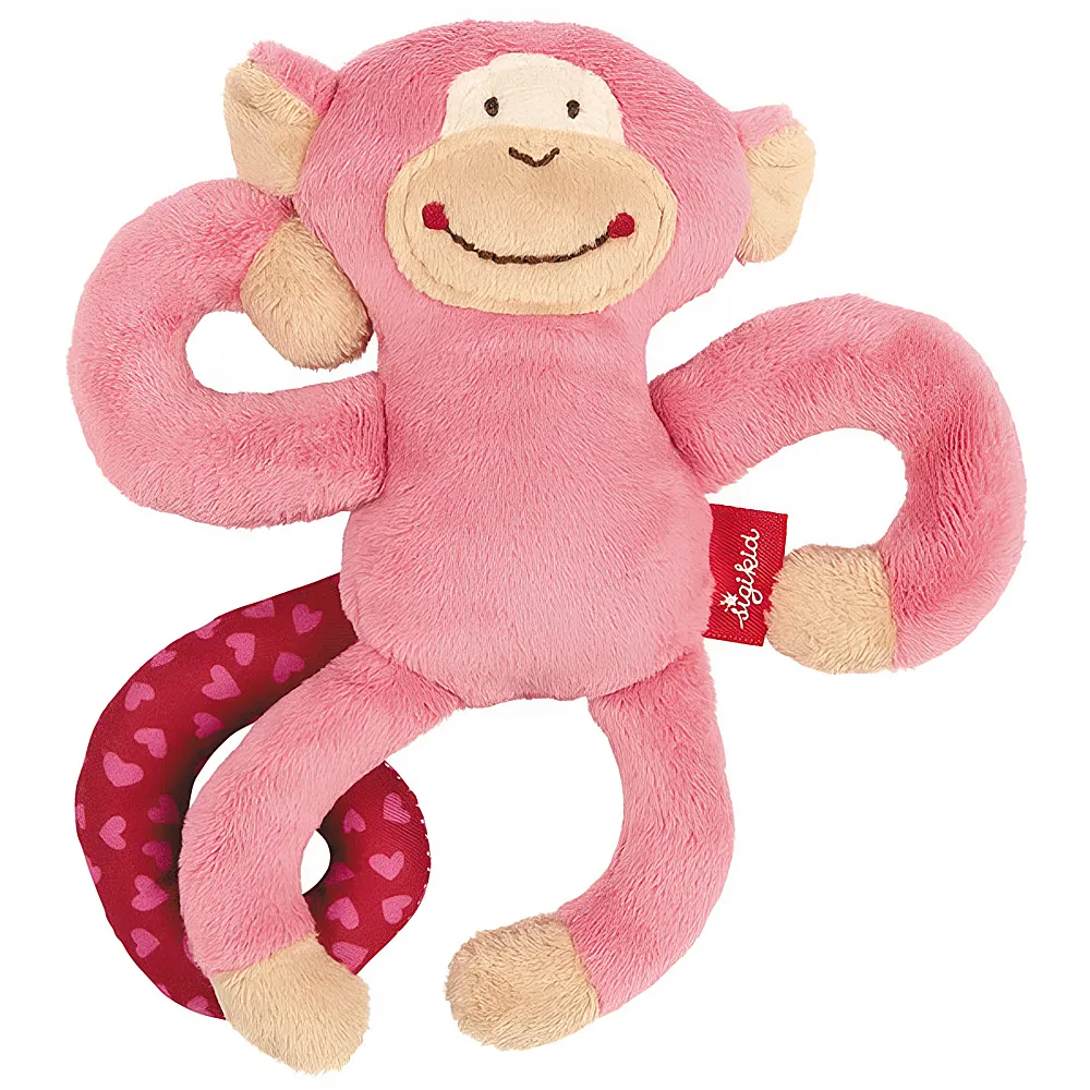 Sigikid Anhnger Affe pink 17cm | Kinderwagenketten