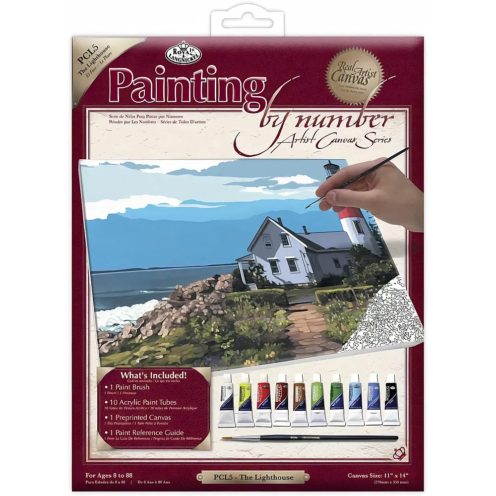 Royal & Langnickel R&l Pbn Artist Canvas Series GM The Lighthouse