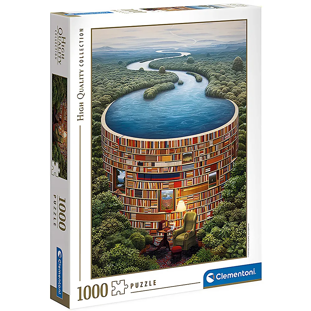 Clementoni Puzzle High Quality Collection Bibliodame 1000Teile