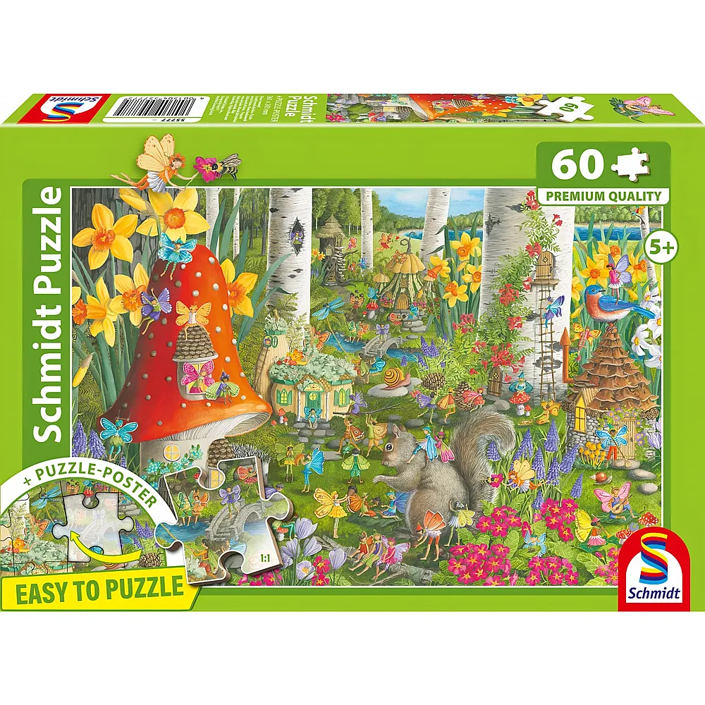 Schmidt Puzzle Kleine Feenwelt - 60 Teile