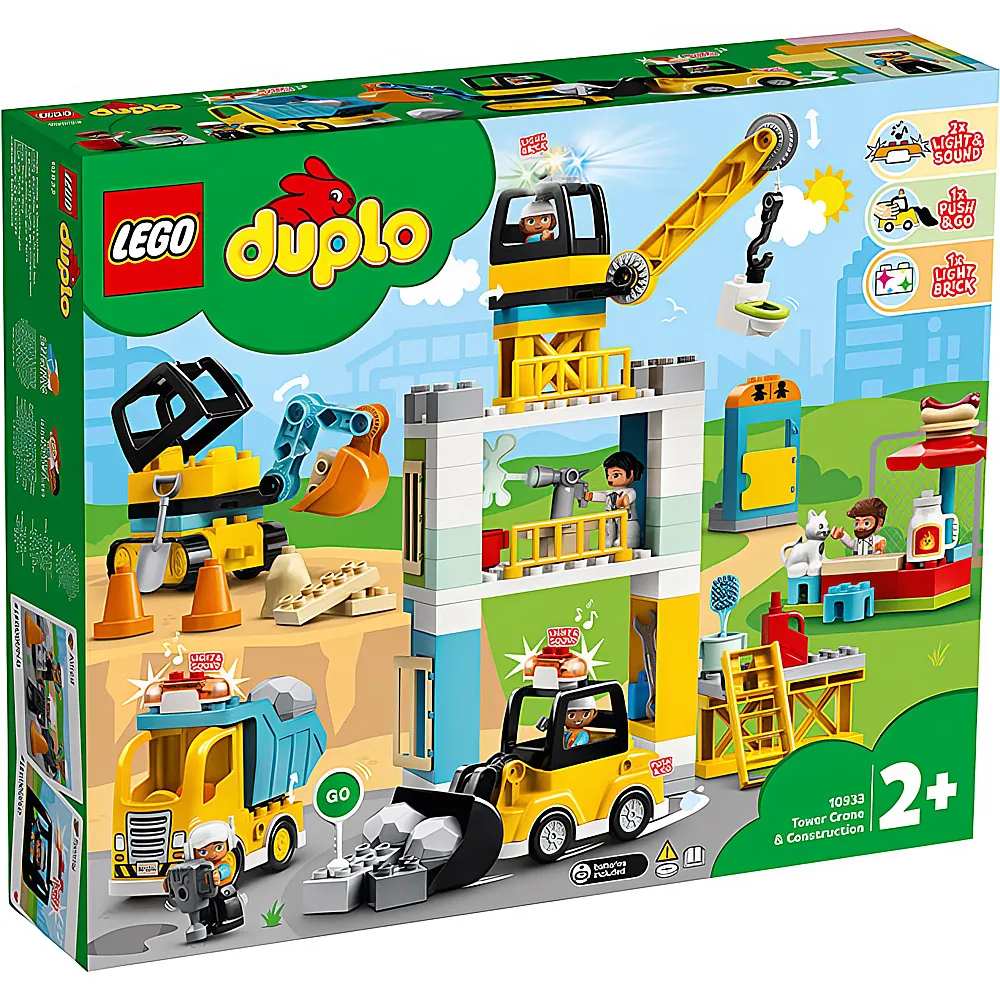 LEGO DUPLO Stadt Grosse Baustelle mit Licht und Ton 10933