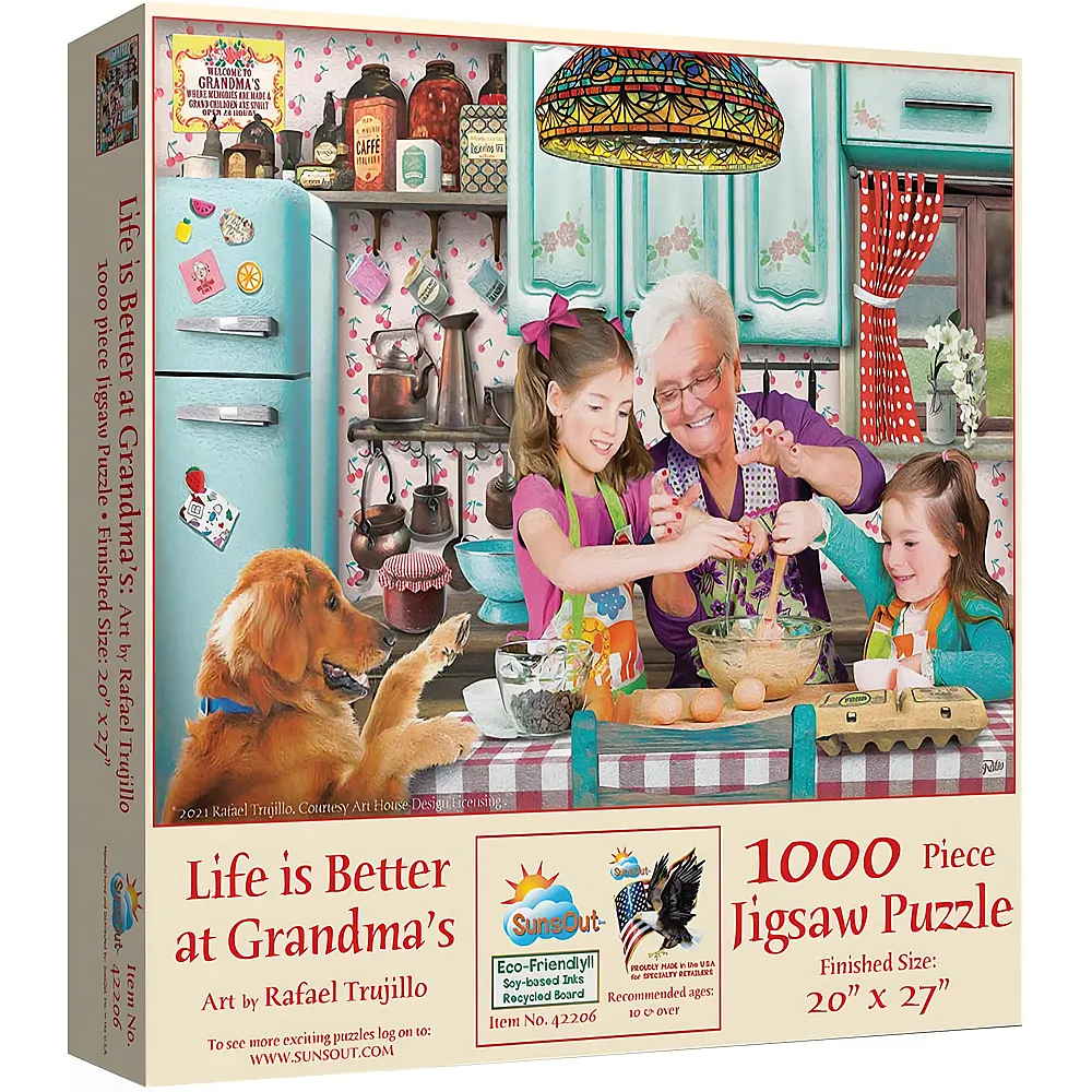 SunsOut Puzzle Rafael Trujillo Life is Better at Grandma's - 1000 Teile