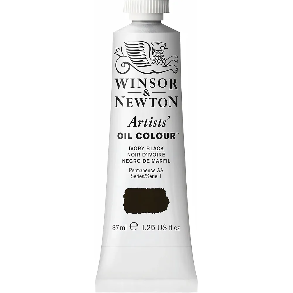 Winsor & Newton Artists' Oil Colour �lfarbe Elfenbeinschwarz - 37 ml