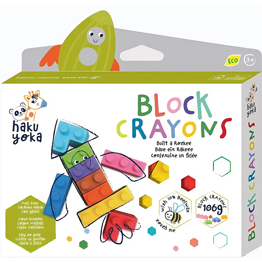 Hakuyoka Block-Wachsmalkreiden Rakete