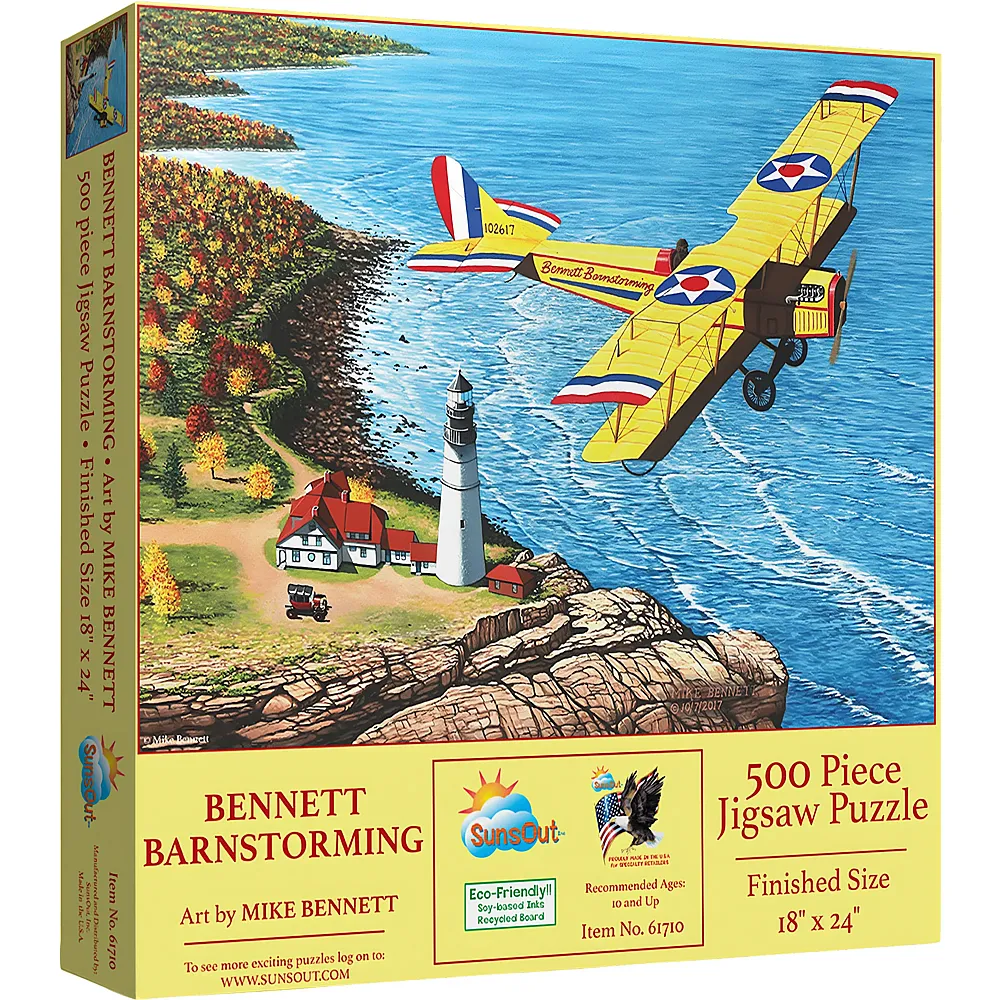 SunsOut Puzzle Mike Bennet Bennett Barnstorming - 500 Teile