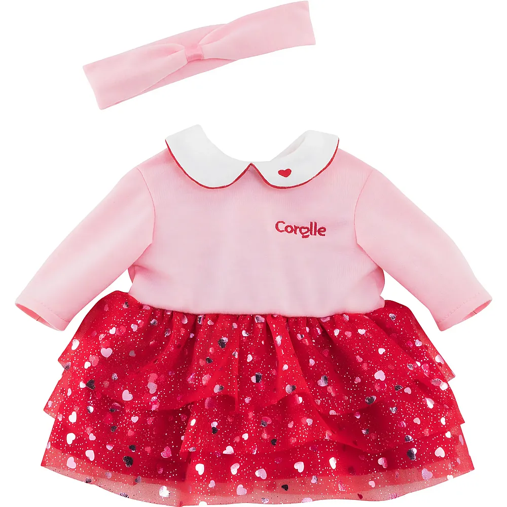 Corolle Mon Premier Poupon Kleid Herzblatt - 30 cm - Puppenkleider
