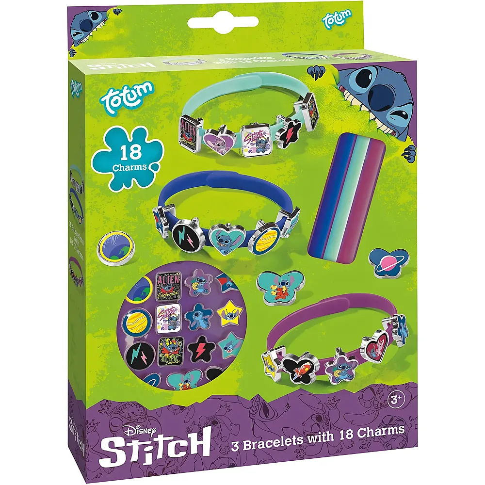 Totum Lilo & Stitch Armband-Set mit 18 Charms