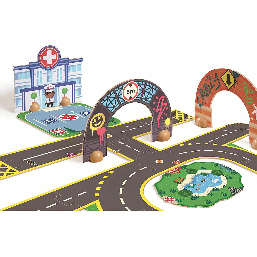 Djeco Puzzl'Up Stadt 33 Teile