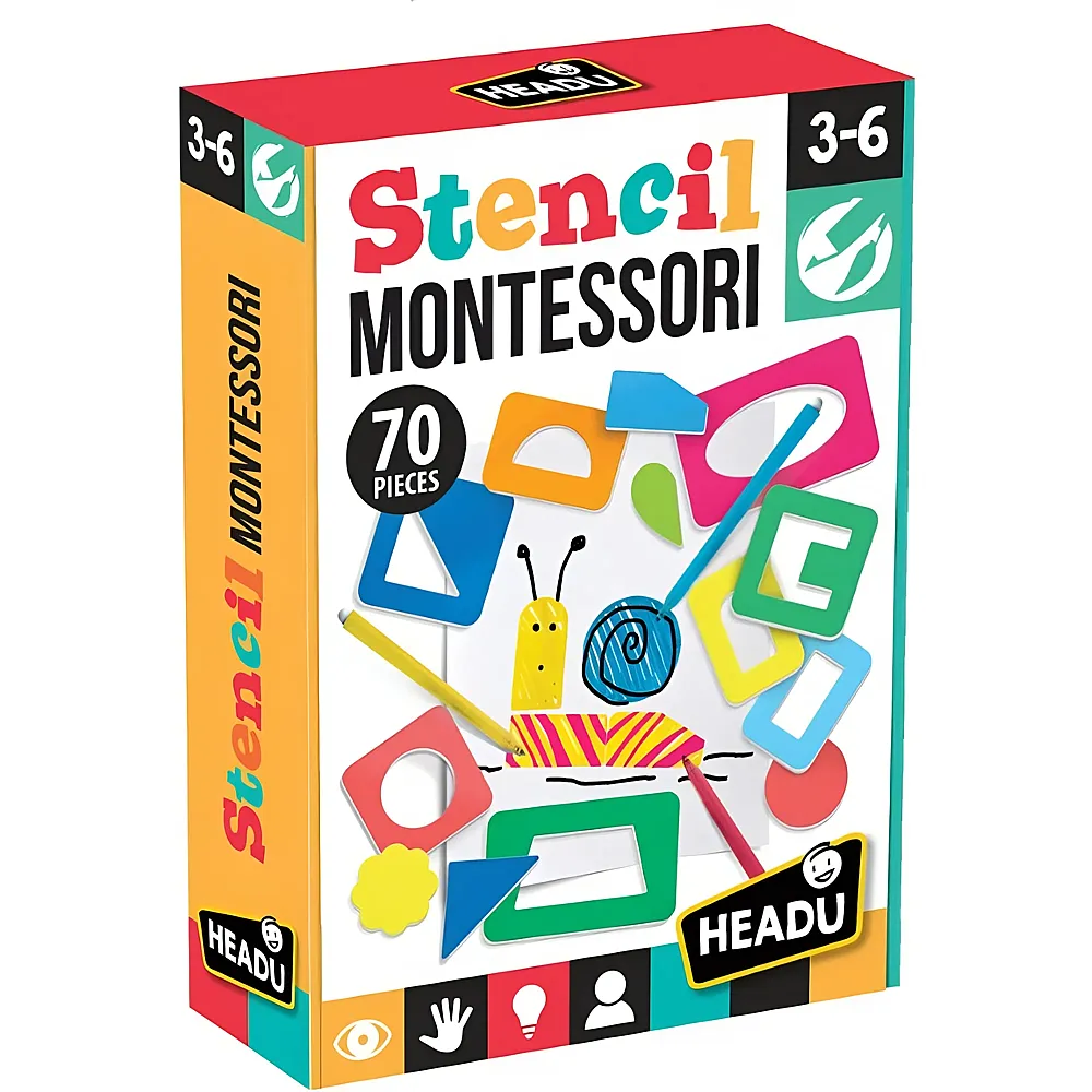 Headu Montessori Stencil 3-6 Jahre
