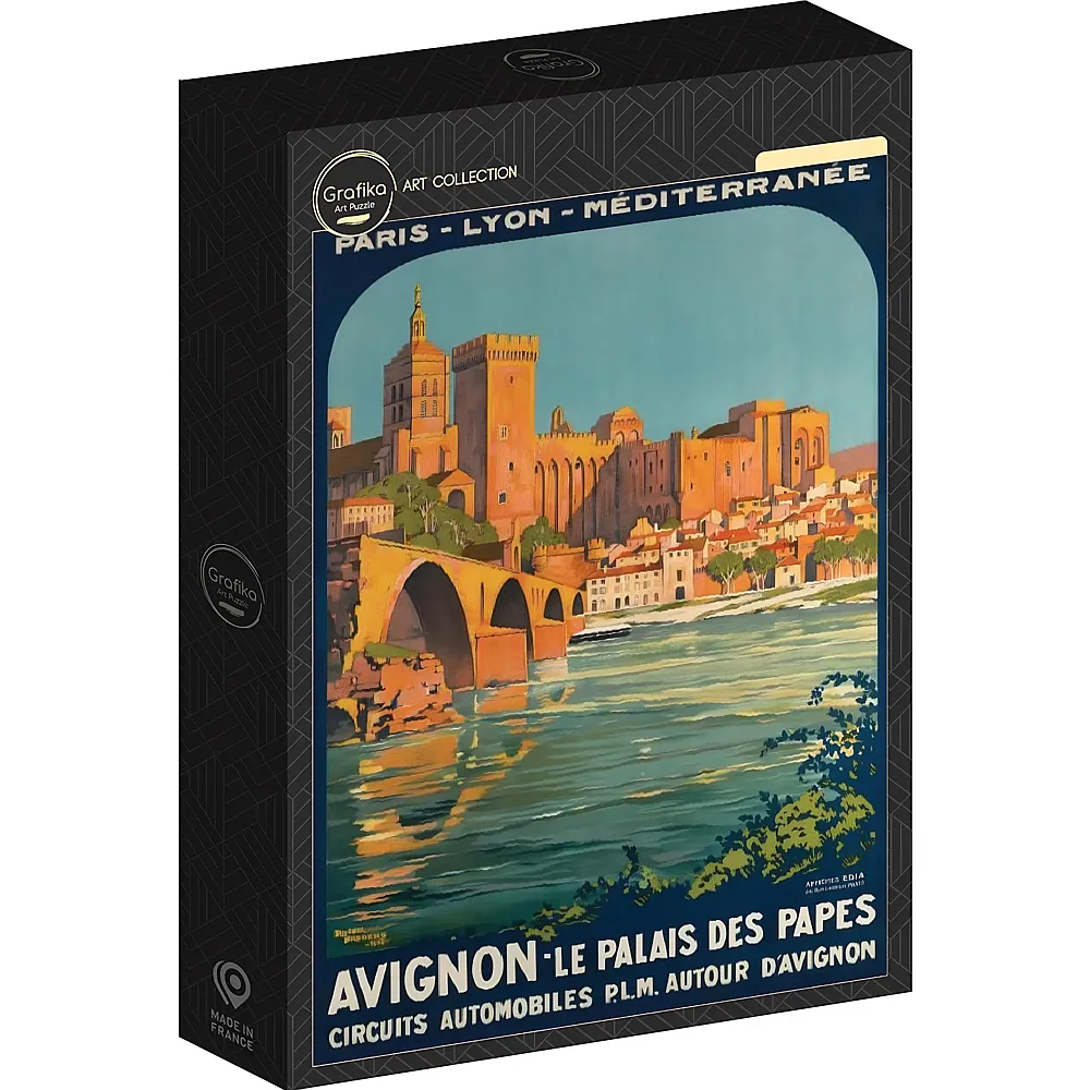 Grafika Puzzle Art Collection Roger Broders Avignon, der Papstpalast, 1922 500Teile