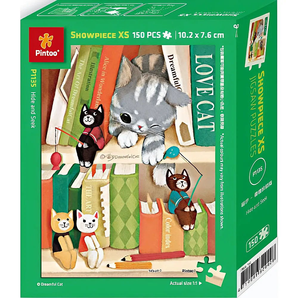 Pintoo Puzzle Plastic Puzzle - Love Cat 150Teile