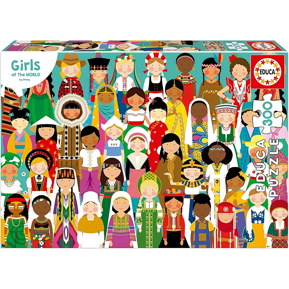 Educa Puzzle Girls of the World 300Teile