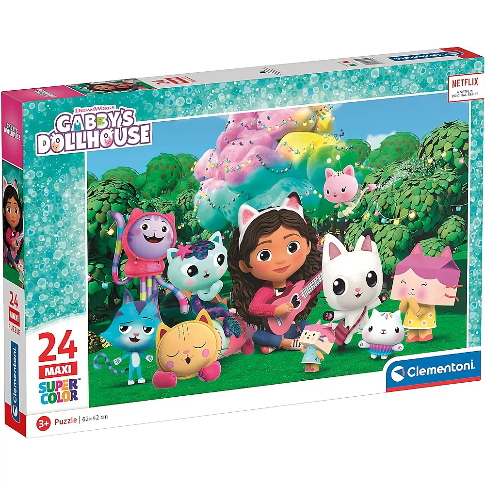 Clementoni Puzzle Supercolor Maxi Gabby's Dollhouse 24XXL