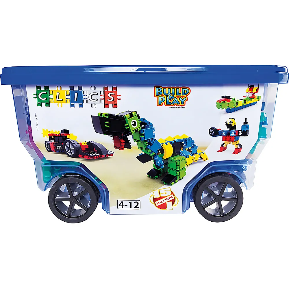 Clics Build & Play Rollerbox 15-in-1 377Teile
