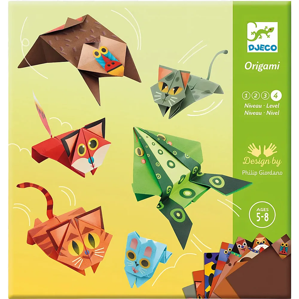 Djeco Kreativ Origami H�pfende Tiere