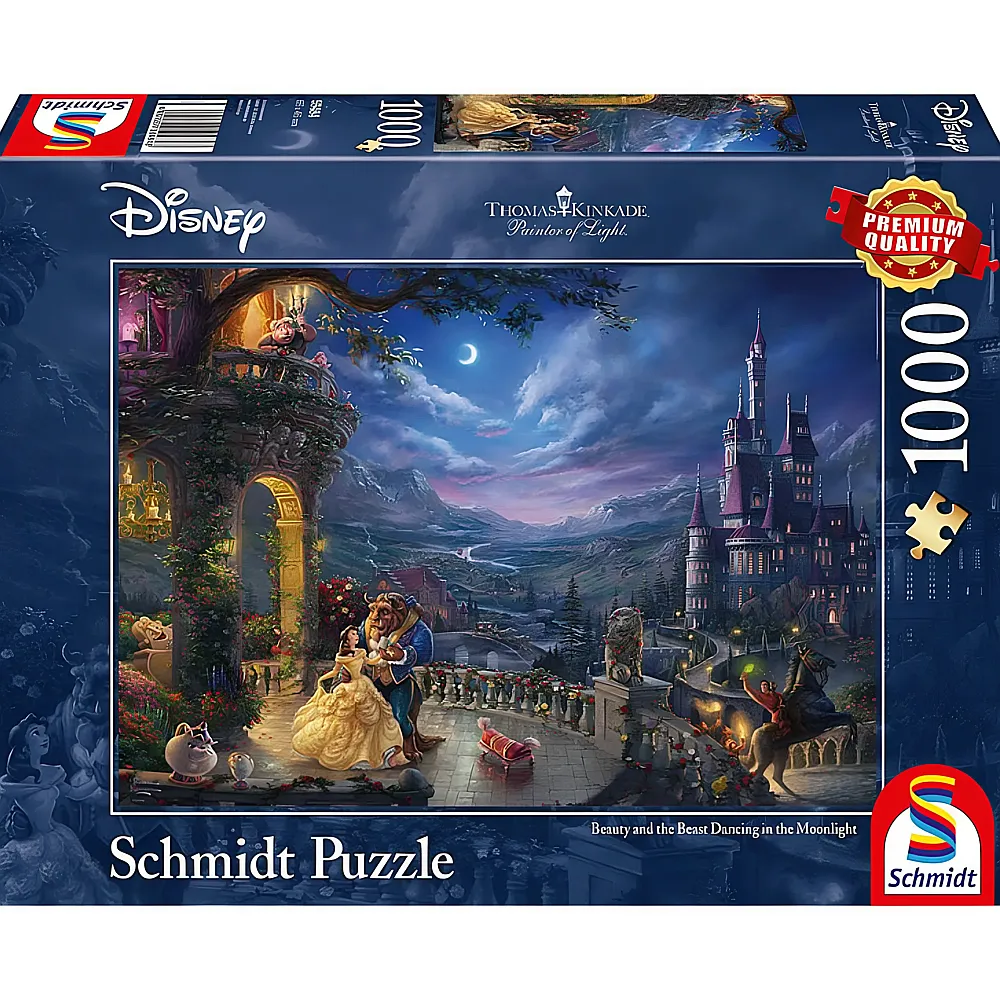 Schmidt Puzzle Thomas Kinkade Disney Princess Die Schne und das Biest 2 1000Teile